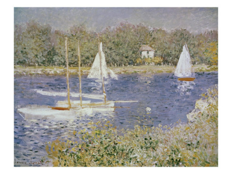 Basin D Argenteuil-Claude Monet Painting